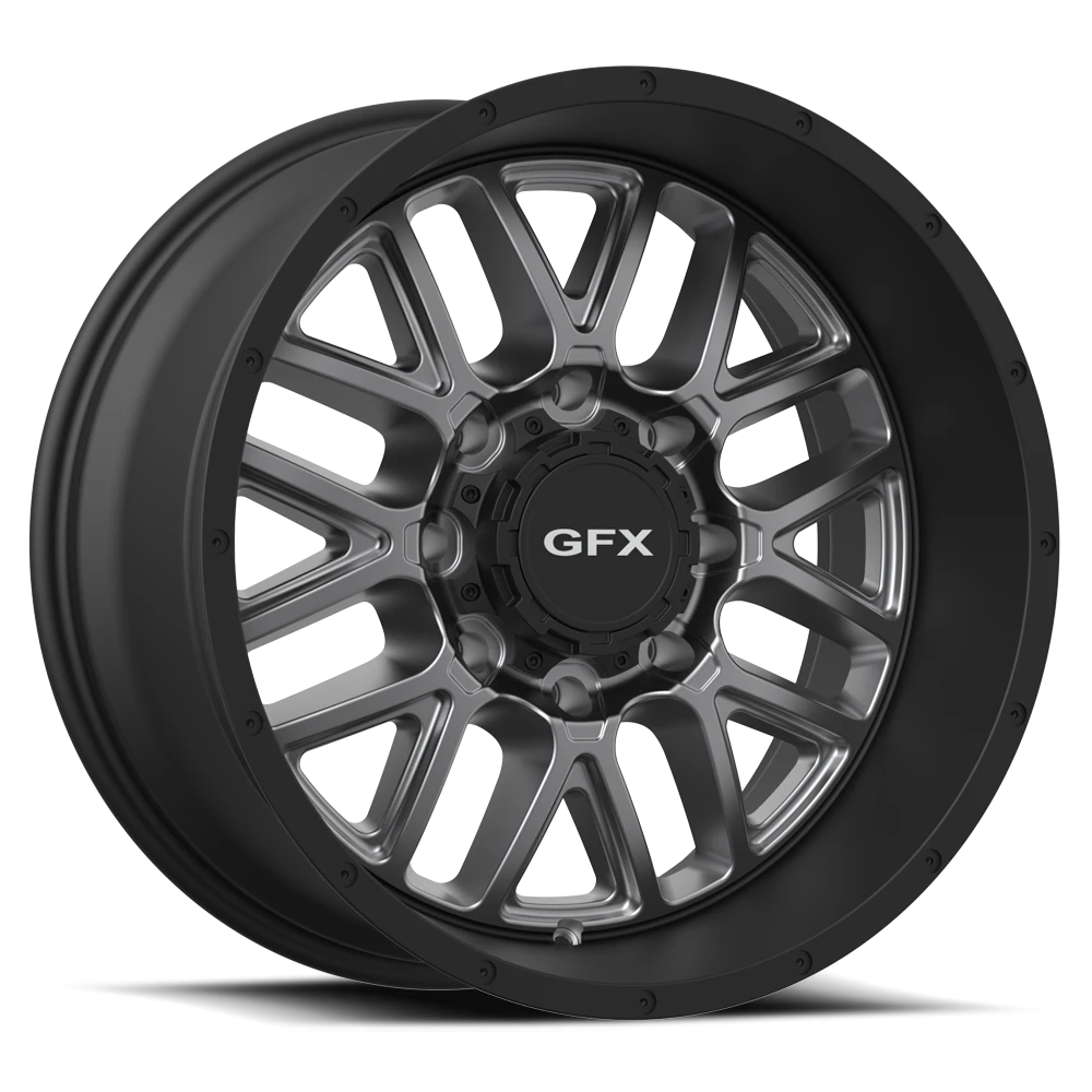 G-FX TM5 18x9 +0 8x165.1mm 125.2mm Matte Grey Matte Black Lip