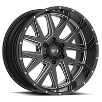 G-FX TM6 20x9 +12 6x135mm 87.1mm Gloss Black Milled