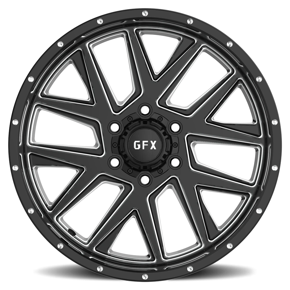 G-FX TM6 20x9 +12 6x135mm 87.1mm Gloss Black Milled