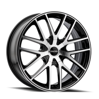 Touren TR60 18x8" 5x100mm 72.62mm CB +40mm Matte Black Machined Ring