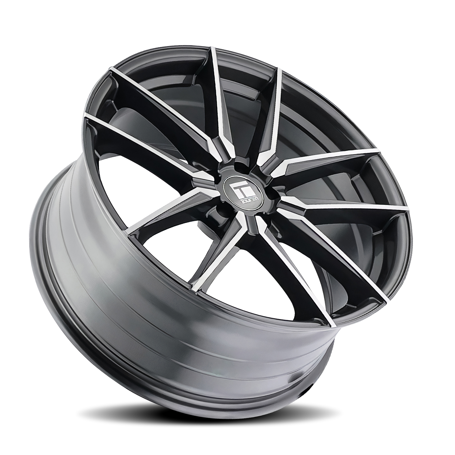 Touren TR94 19x8.5" 5x114.3mm 73.1mm CB +35mm Gloss Dark Graphite Brushed