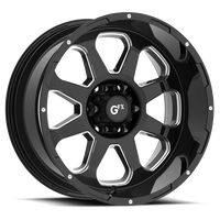 G-FX TR-10 20x9 +12 6x139.7mm 106.2mm Gloss Black Milled