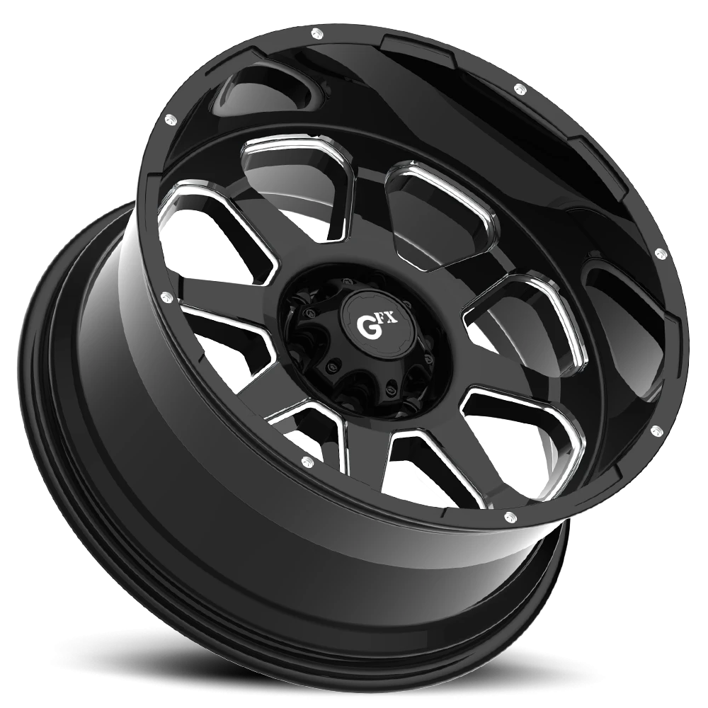 G-FX TR-10 20x9 +12 6x139.7mm 106.2mm Gloss Black Milled