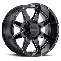 G-FX TR-12 20x9 +12 6x135mm 87.1mm Gloss Black Milled