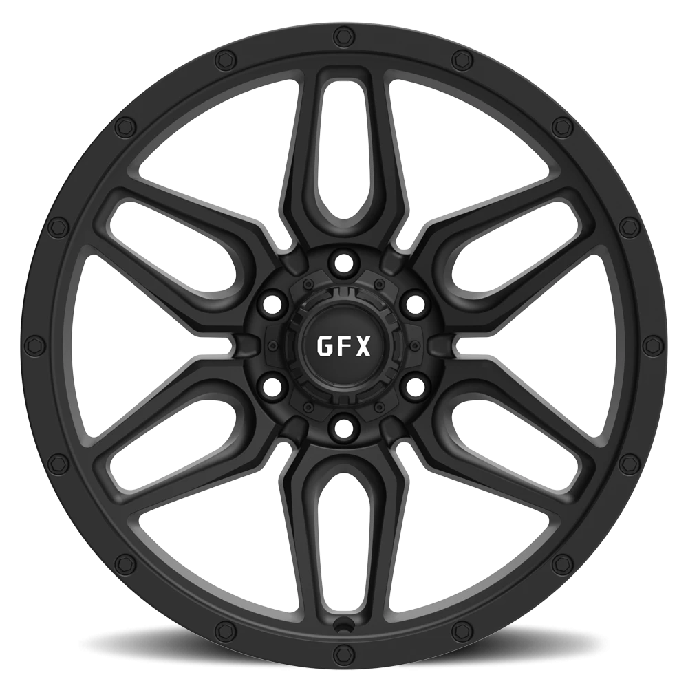 G-FX TR-18 17x8.5 +18 6x135mm 87.1mm Matte Black