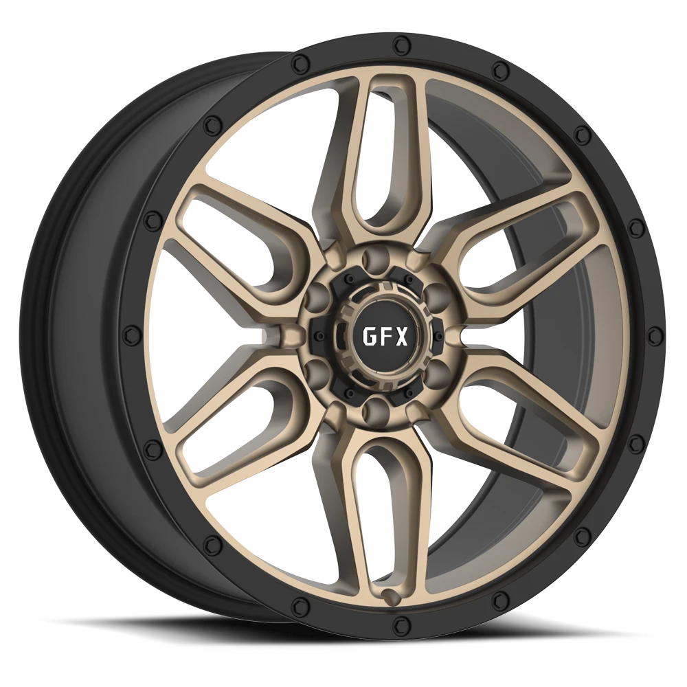G-FX TR-18 17x8.5 -6 5x127mm 71.5mm Matte Bronze Matte Black Lip