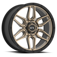 G-FX TR-18 17x8.5 -6 5x127mm 71.5mm Matte Bronze Matte Black Lip