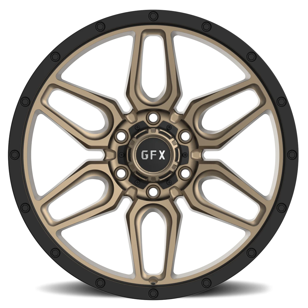 G-FX TR-18 17x8.5 -6 5x127mm 71.5mm Matte Bronze Matte Black Lip
