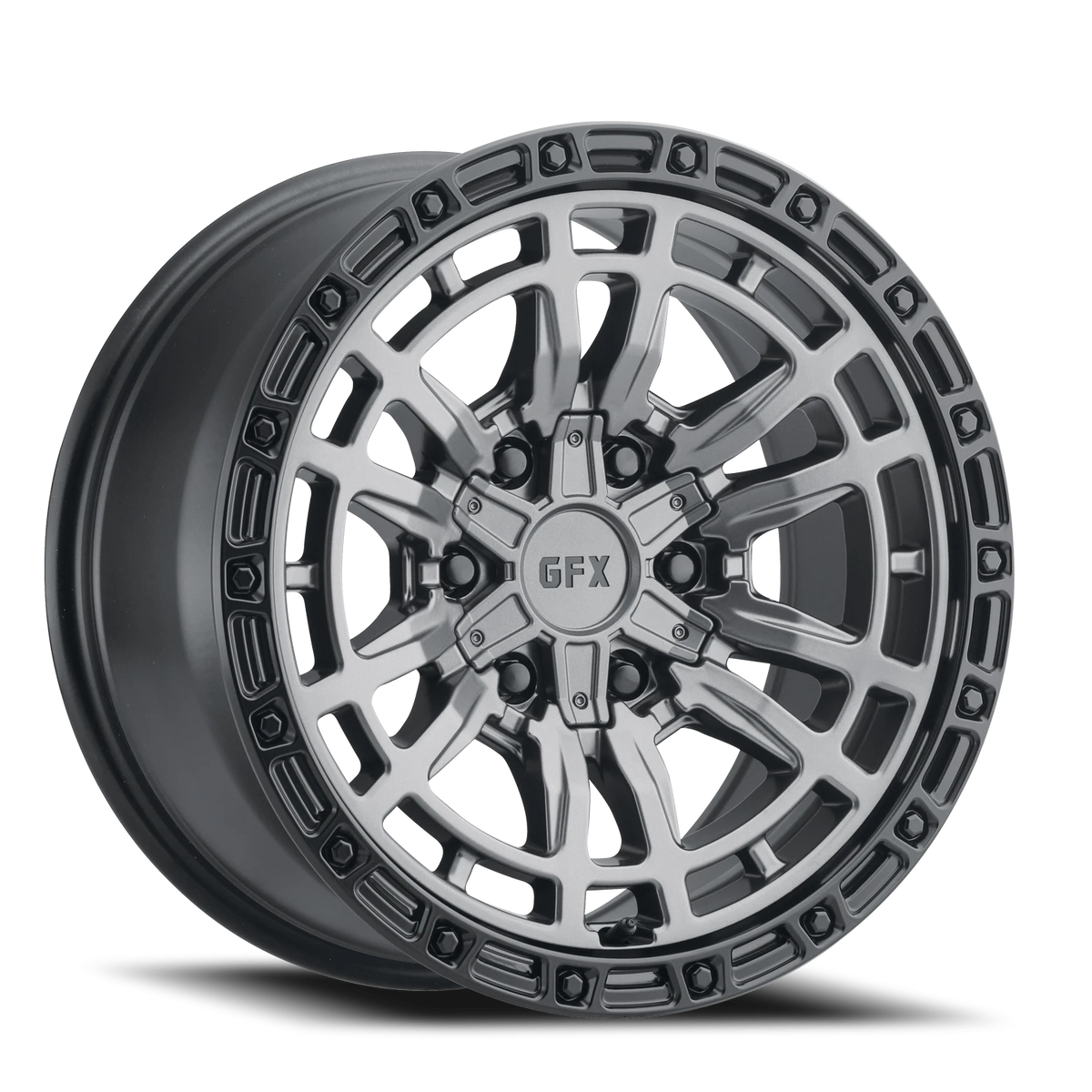 G-FX TR-24 20x9 +12 6x135mm 95.2mm Matte Grey Matte Black Lip