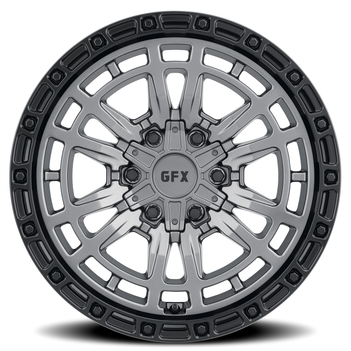 G-FX TR-24 20x9 +12 6x135mm 95.2mm Matte Grey Matte Black Lip