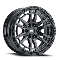 G-FX TR-24 20x9 +12 6x139.7mm 106.2mm Matte Black