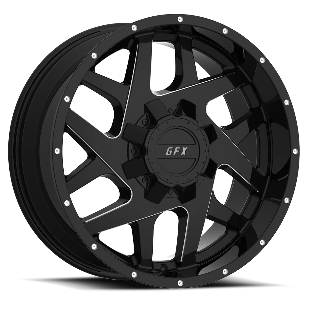 G-FX TM2 17x9 +12 6x135mm 93.2mm Gloss Black Milled