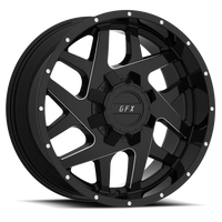 G-FX TM2 17x9 +12 6x135mm 93.2mm Gloss Black Milled