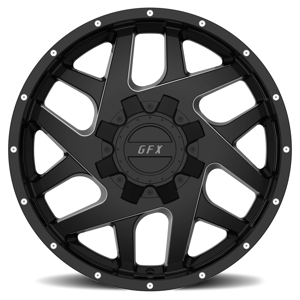 G-FX TM2 17x9 +0 5x127mm 78.3mm Gloss Black Milled