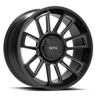 G-FX TR21 20x9 +12 6x135mm 93.2mm Gloss Black Milled