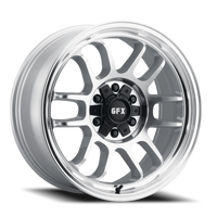 G-FX TR28 20x9 +18 6x135mm 95.2mm Machined Full Silver Machined Face-Machined Lip