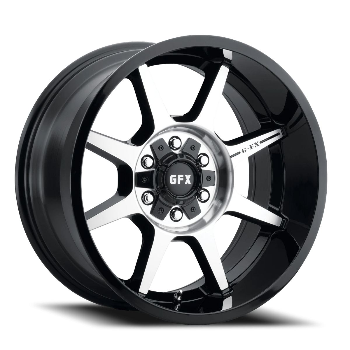 G-FX TR31 20x9 +18 6x135mm 95.2mm Gloss Black Machined Face-Milled Ring