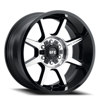 G-FX TR31 20x9 +18 6x135mm 95.2mm Gloss Black Machined Face-Milled Ring