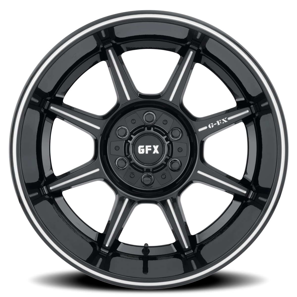 G-FX TR31 18x9 +18 5x127mm 78.3mm Gloss Black Milled