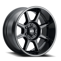 G-FX TR31 20x9 +18 6x135mm 95.2mm Gloss Black Milled