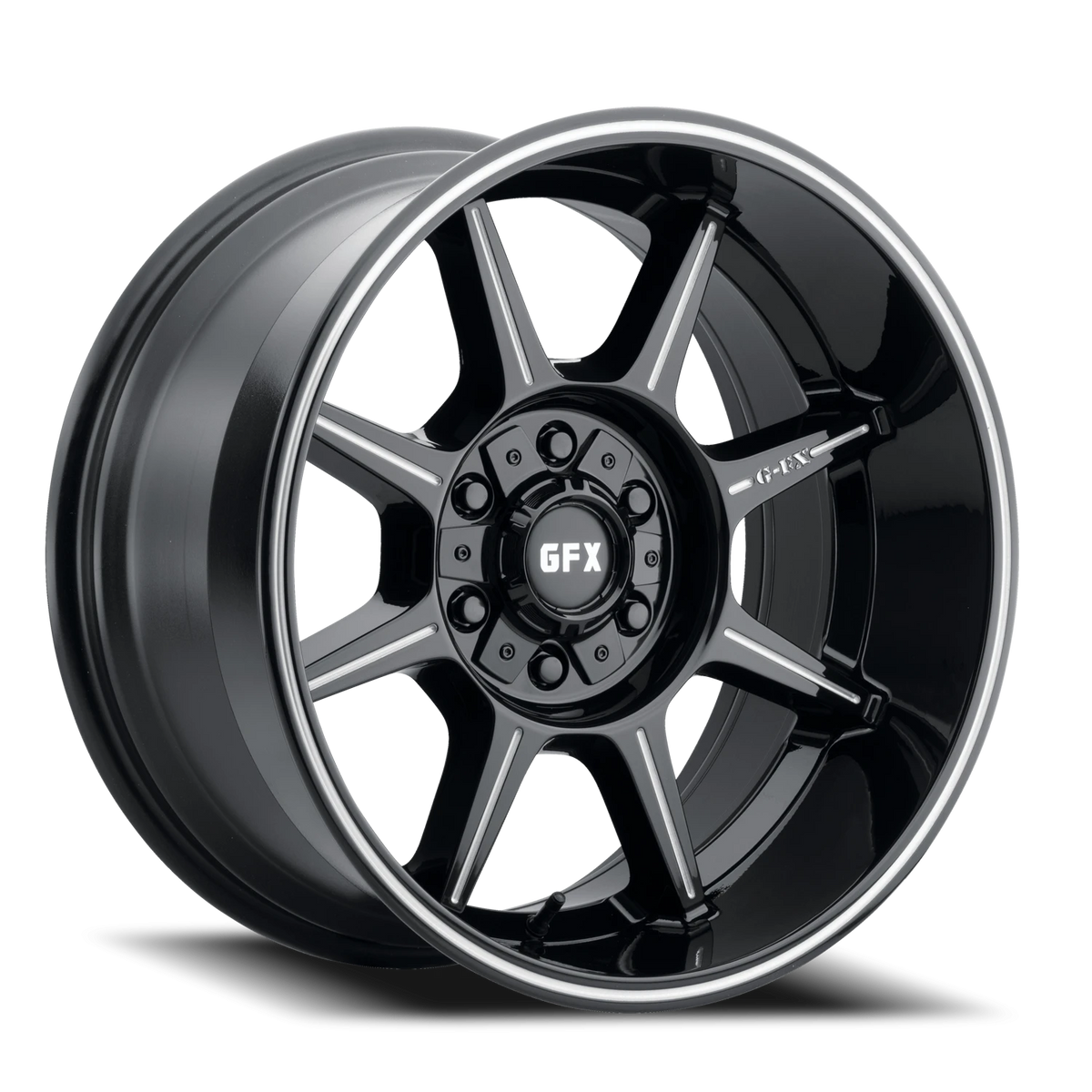 G-FX TR31 20x9 +18 8x180mm 124.2mm Gloss Black Milled