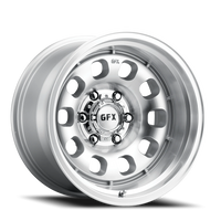 G-FX TR35 17x10 -51 6x139.7mm 106.2mm Machined Silver