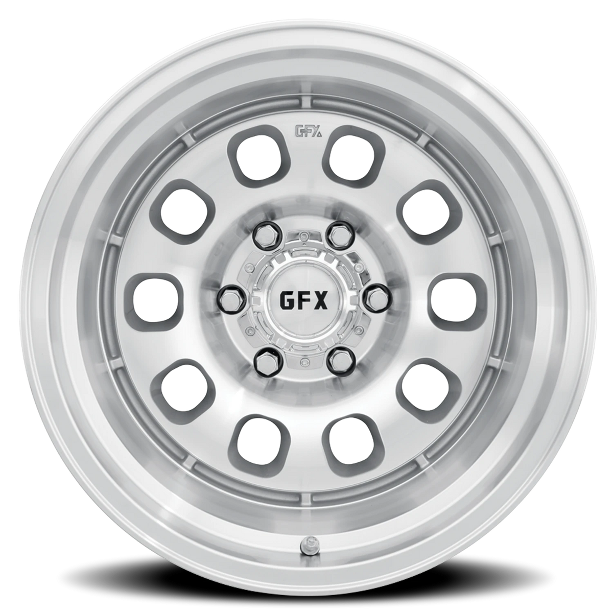 G-FX TR35 18x8.5 +25 6x135mm 95.2mm Machined Silver