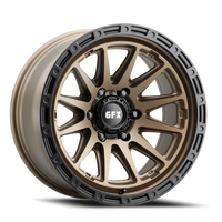 G-FX TR38 20x9 -12 6x139.7mm 106.2mm Matte Bronze Black Lip