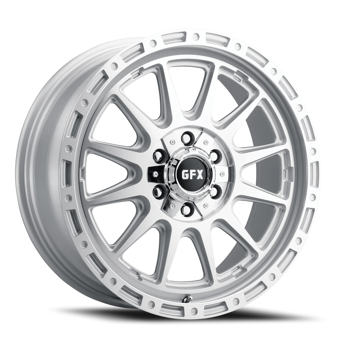 G-FX TR38 18x8.5 +35 6x135mm 95.2mm Machined Silver