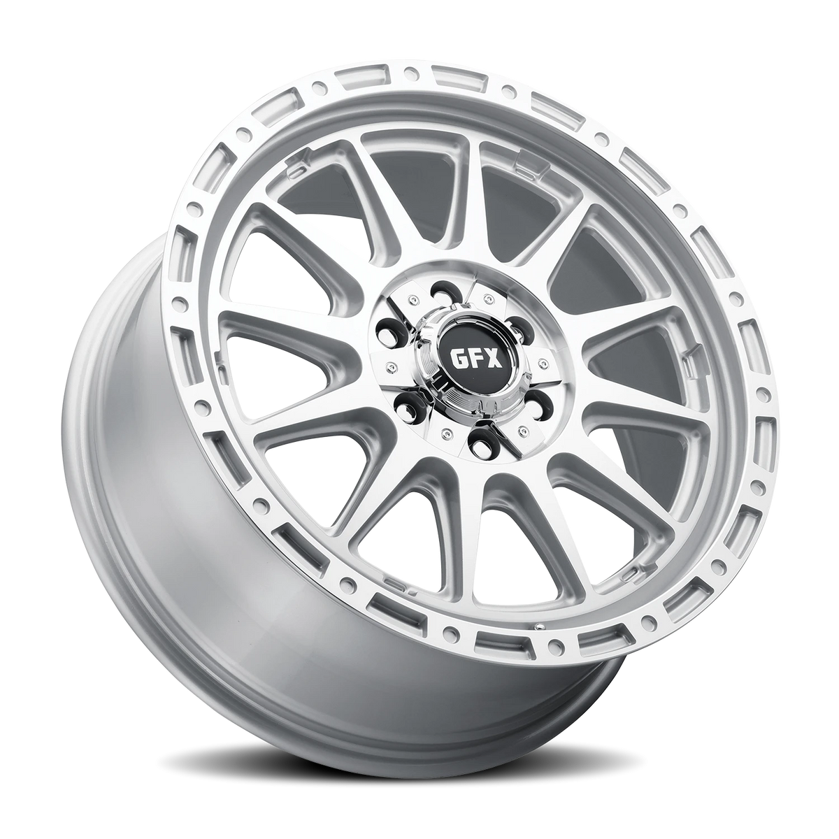 G-FX TR38 18x8.5 +35 6x135mm 95.2mm Machined Silver