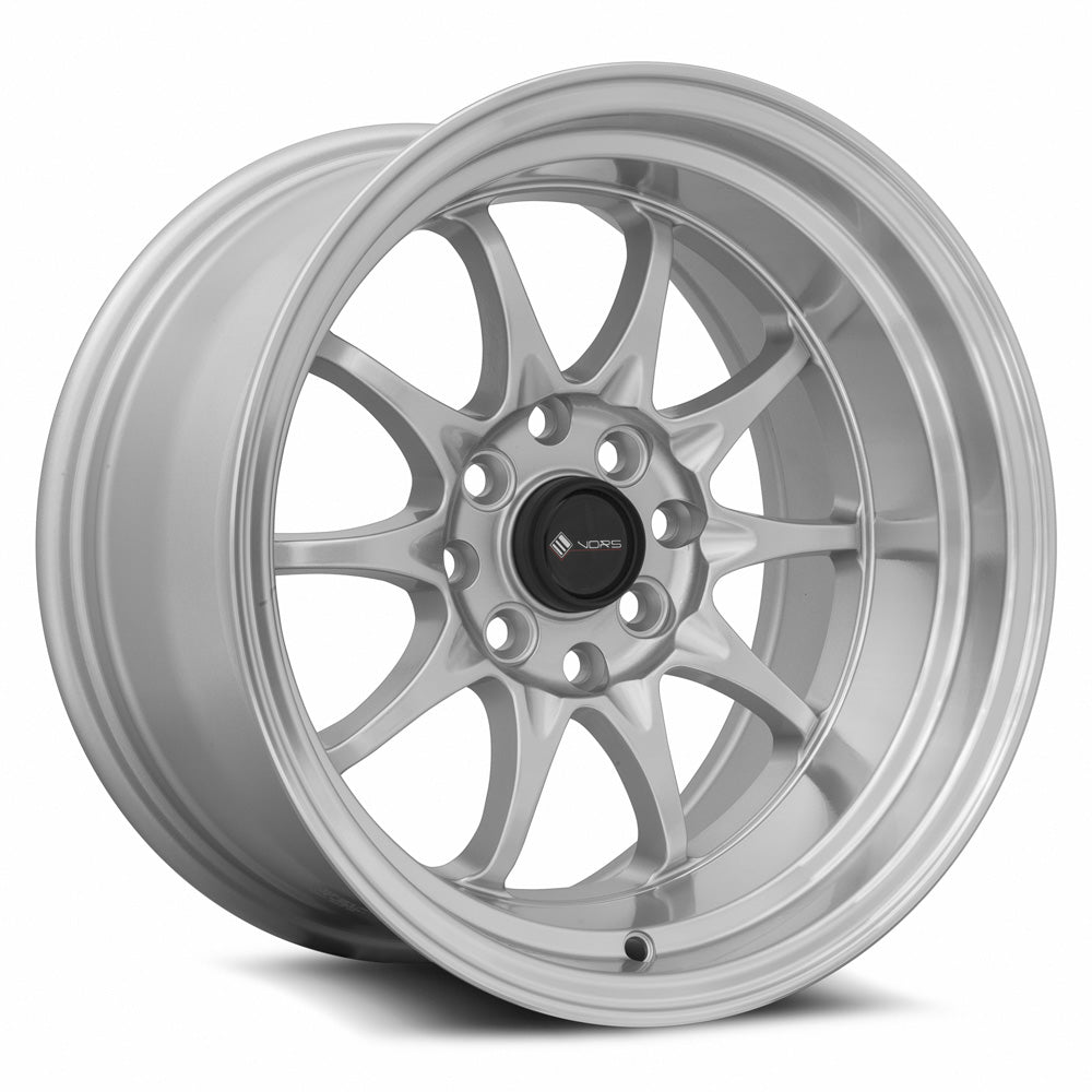 Vors TR3 15x9 0 4x100mm 73.1mm Silver Machine Lip