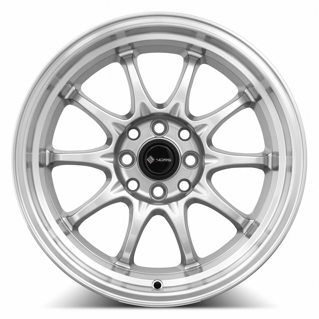 Vors TR3 16x8 20 4x108mm 73.1mm Silver Machine Lip