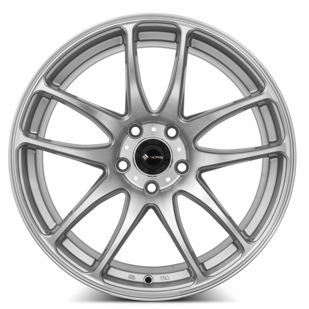 Vors TR4 19x9.5 35 5x108mm 73.1mm Silver Machined Face