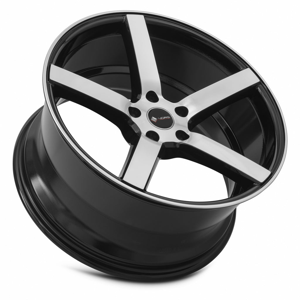 Vors TR5 19x9.5 35 5x114.3mm 73.1mm Black Machined Face