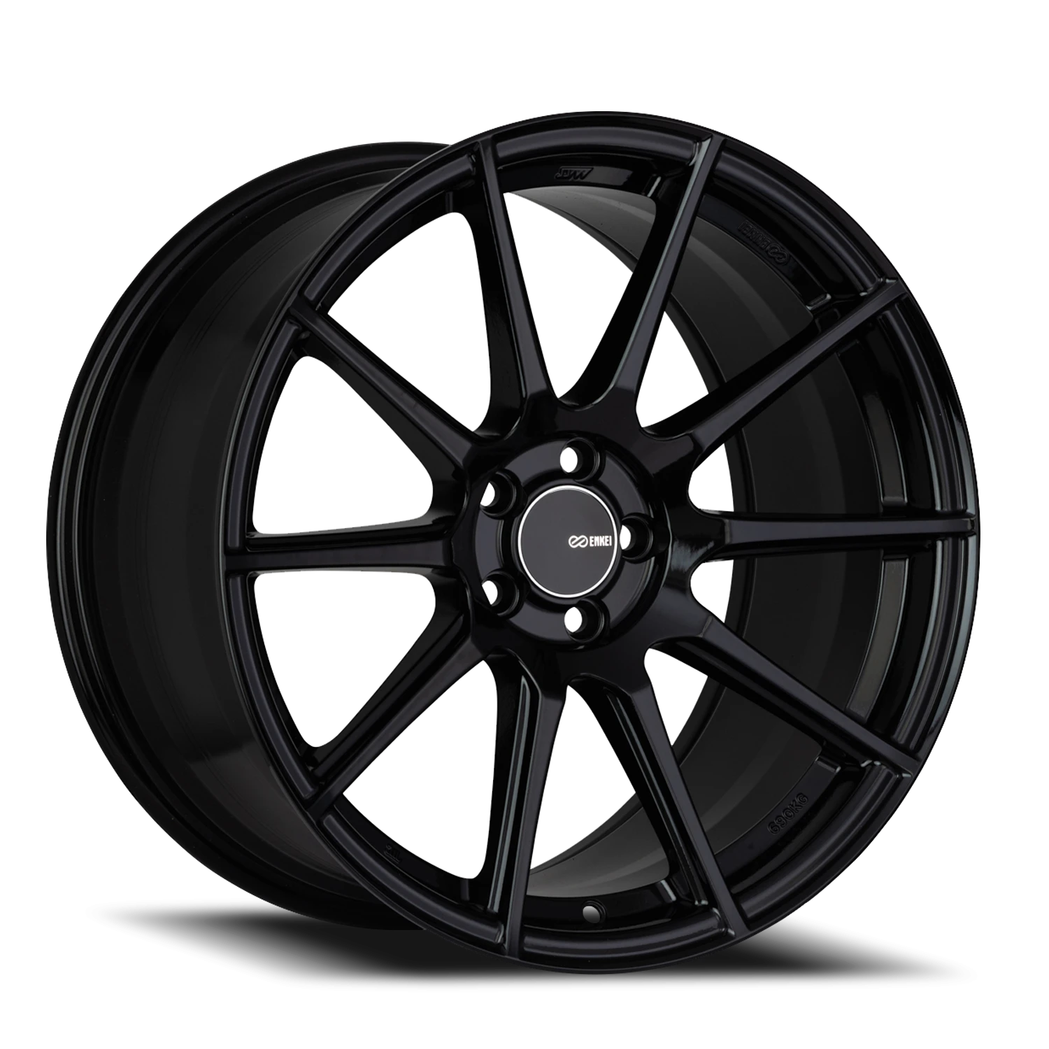 Enkei TS-10 BK 17x8 +40 4x100mm 72.6mm Gloss Black