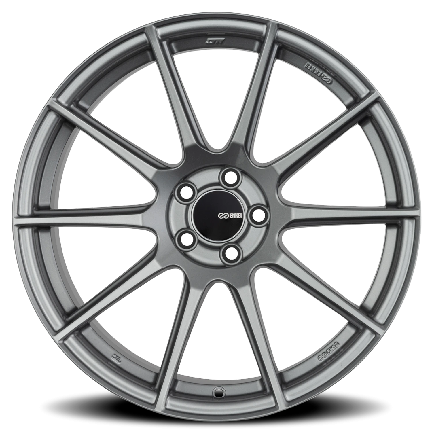 Enkei TS-10 GR 18x8.5 +45 5x100mm 72.6mm Storm Gray