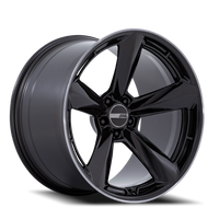 American Racing TTF 20x12" 5x115mm 72.56mm CB +6mm Gloss Black Double Dark Tint Lip