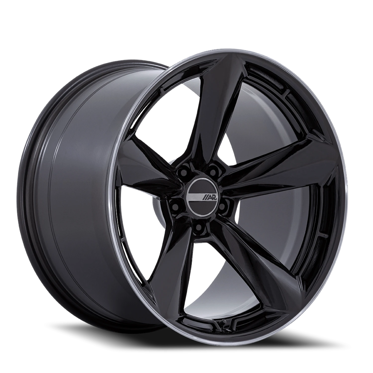 American Racing TTF 20x11" 5x115mm 72.56mm CB +20mm Gloss Black Double Dark Tint Lip