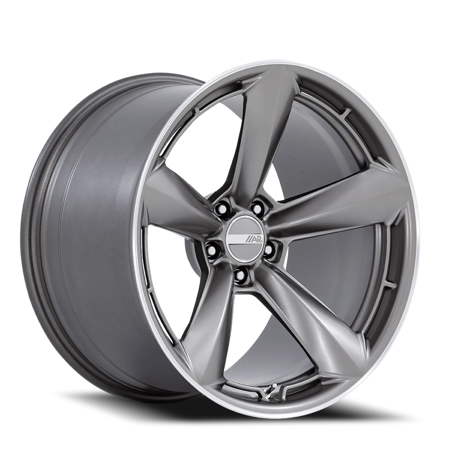 American Racing TTF 20x9.5" 5x115mm 72.56mm CB +15mm Matte Anthracite Machined Lip