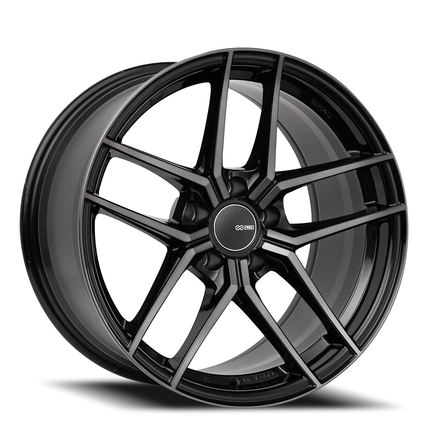 Enkei TY-5 MBM 19x9.5 +15 5x114.3mm 72.6mm Machined Black Pearl