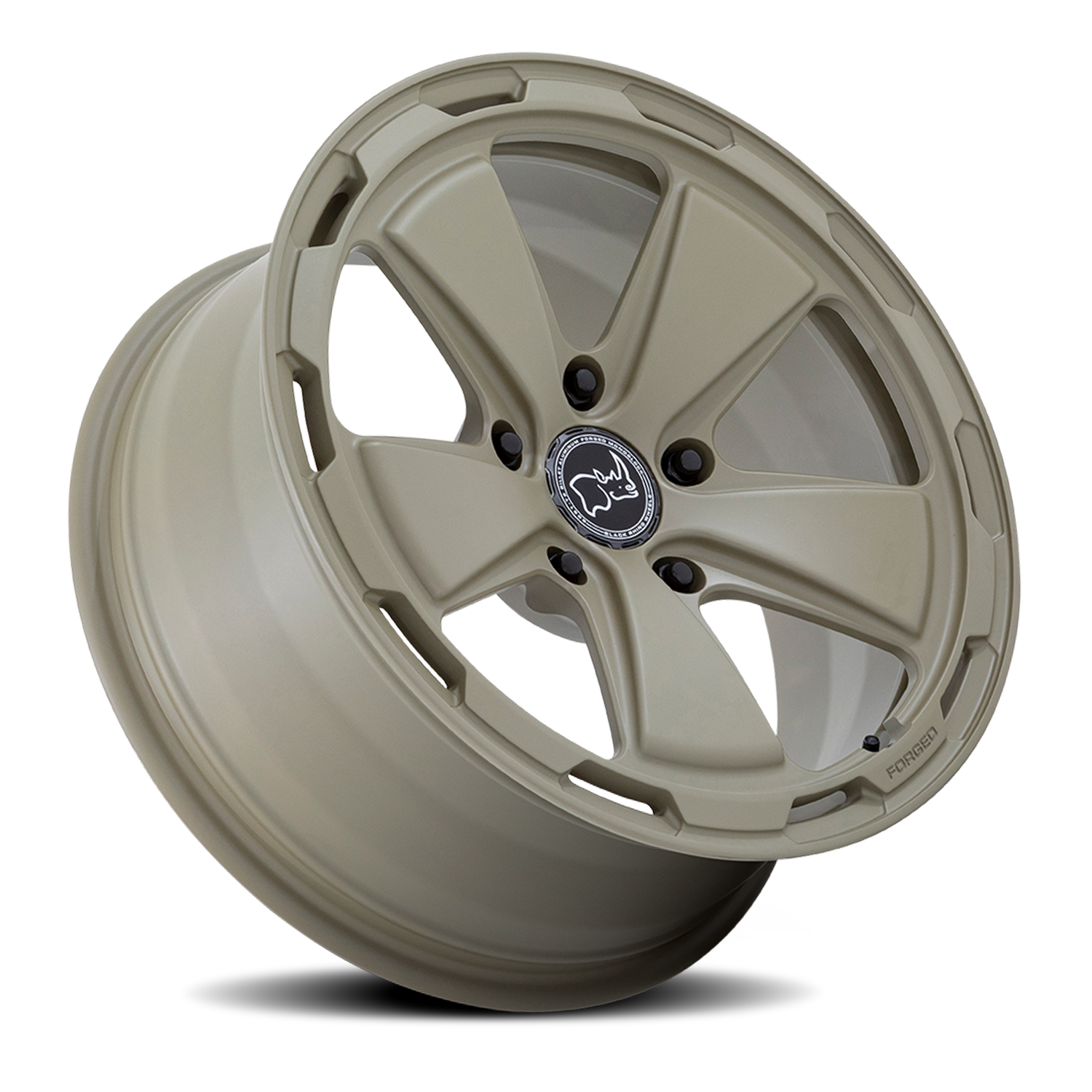 Black Rhino Taiga Forged 18x8" 5x130mm 71.6mm CB +20mm Matte Stone Gray
