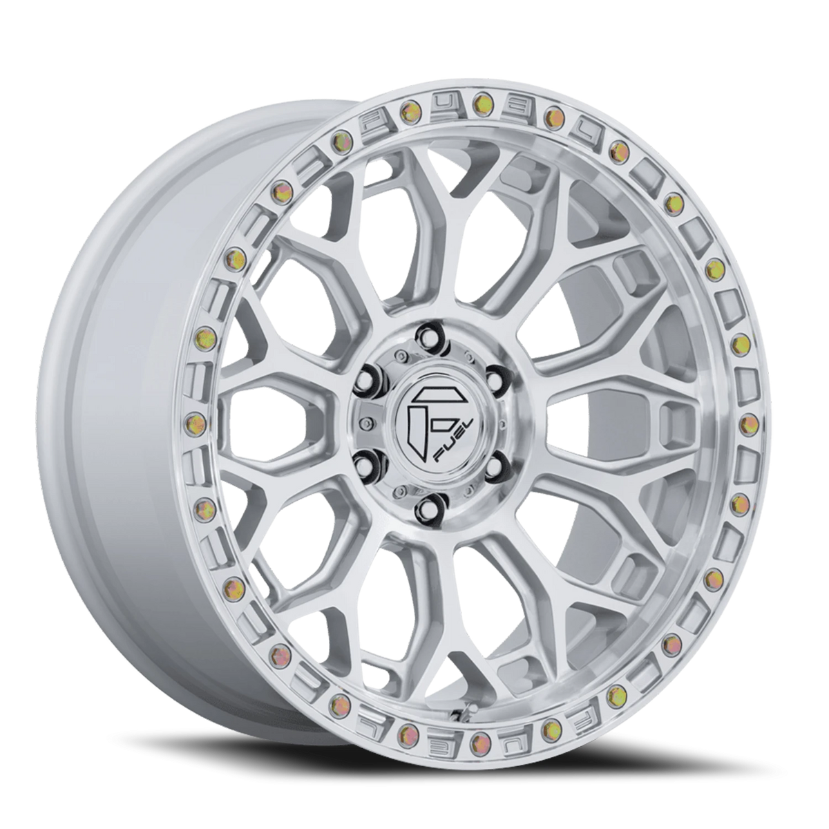 Fuel Talon 20x9 +1 5x127mm 71.5mm Gloss Silver Machined Face