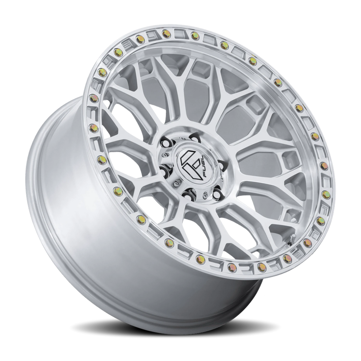 Fuel Talon 20x9 +1 5x127mm 71.5mm Gloss Silver Machined Face