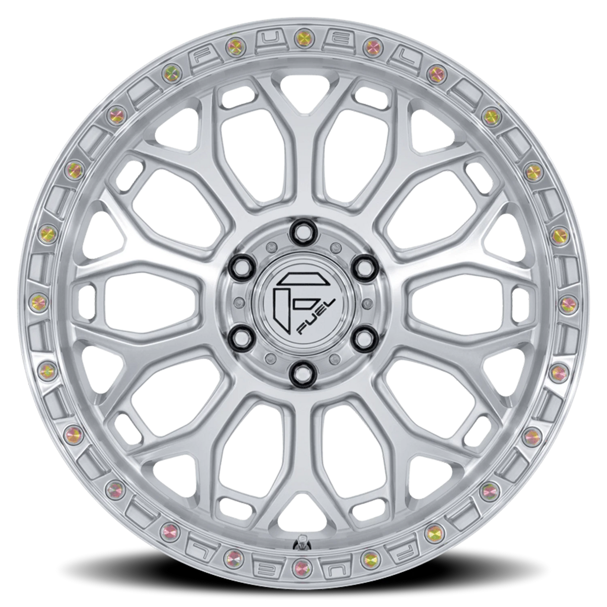 Fuel Talon 20x9 +1 5x127mm 71.5mm Gloss Silver Machined Face