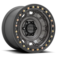KMC Tank Beadlock 17x9" 5x127mm 71.5mm CB -38mm Anthracite