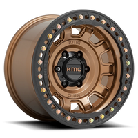 KMC Tank Beadlock 17x9" 5x127mm 71.5mm CB -15mm Matte Bronze