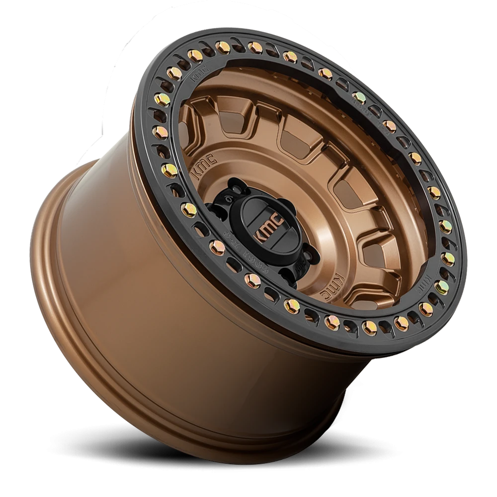 KMC Tank Beadlock 17x9" 5x127mm 71.5mm CB -15mm Matte Bronze