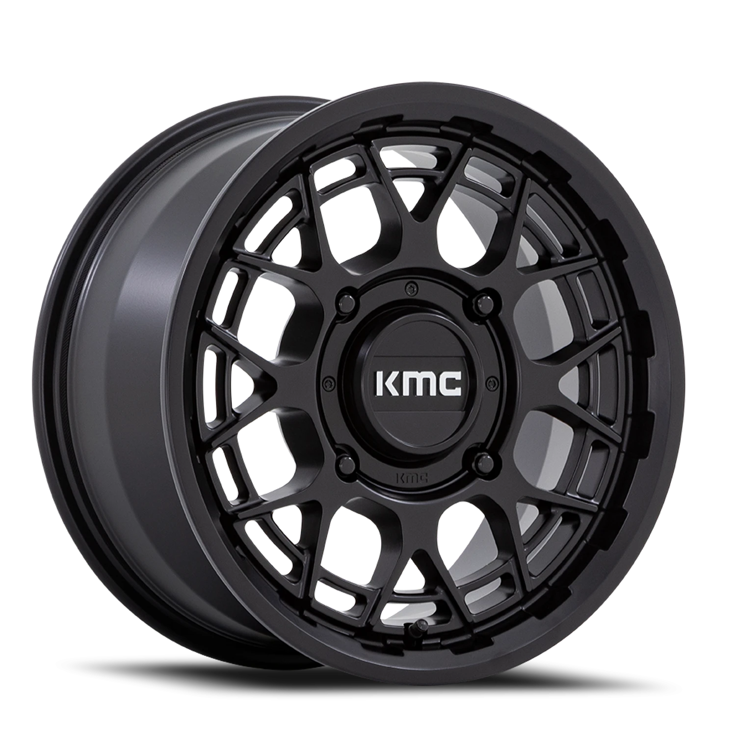 KMC Technic UTV 15x7" 4x137mm 96mm CB +38mm Matte Black