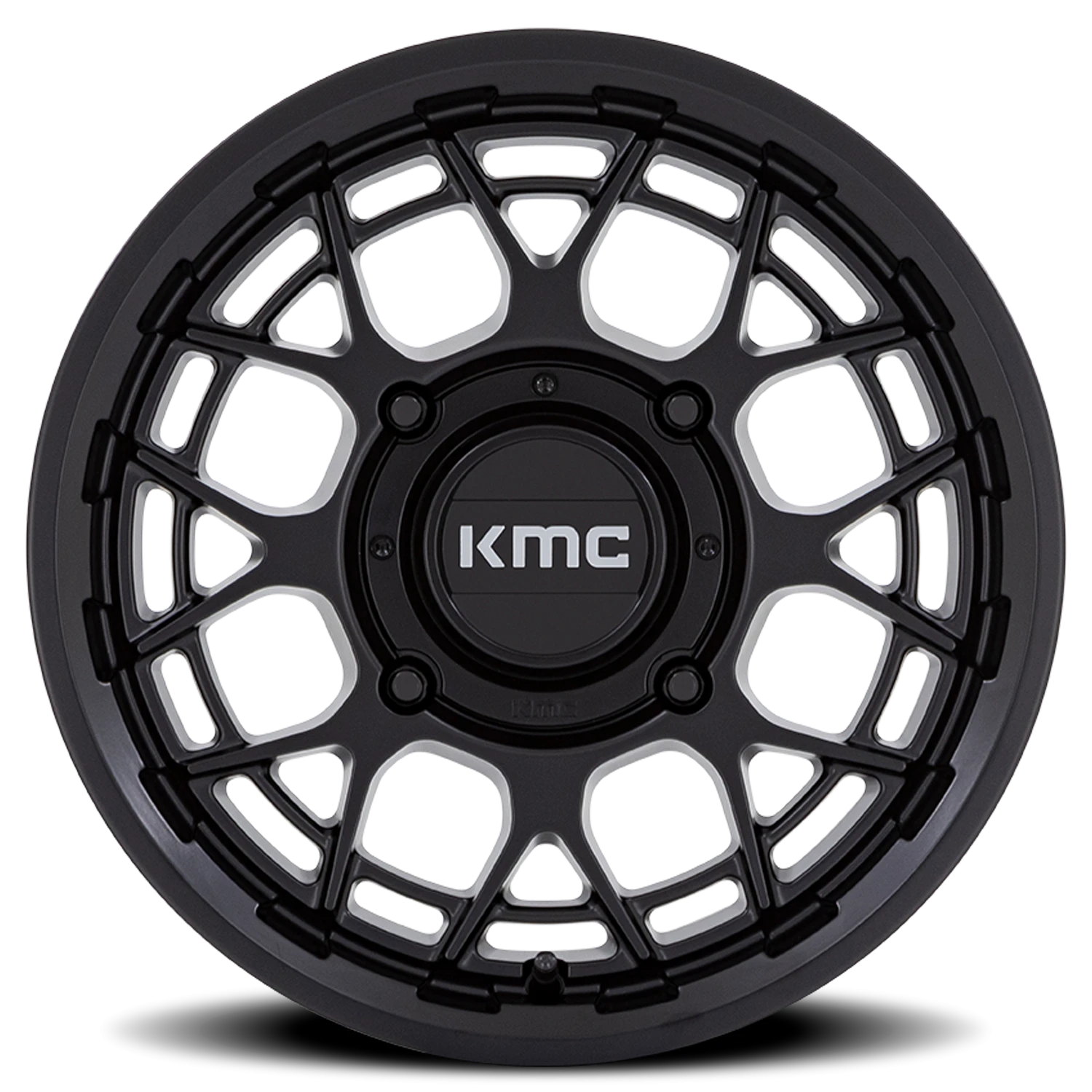 KMC Technic UTV 15x7" 4x156mm 115.1mm CB +38mm Matte Black