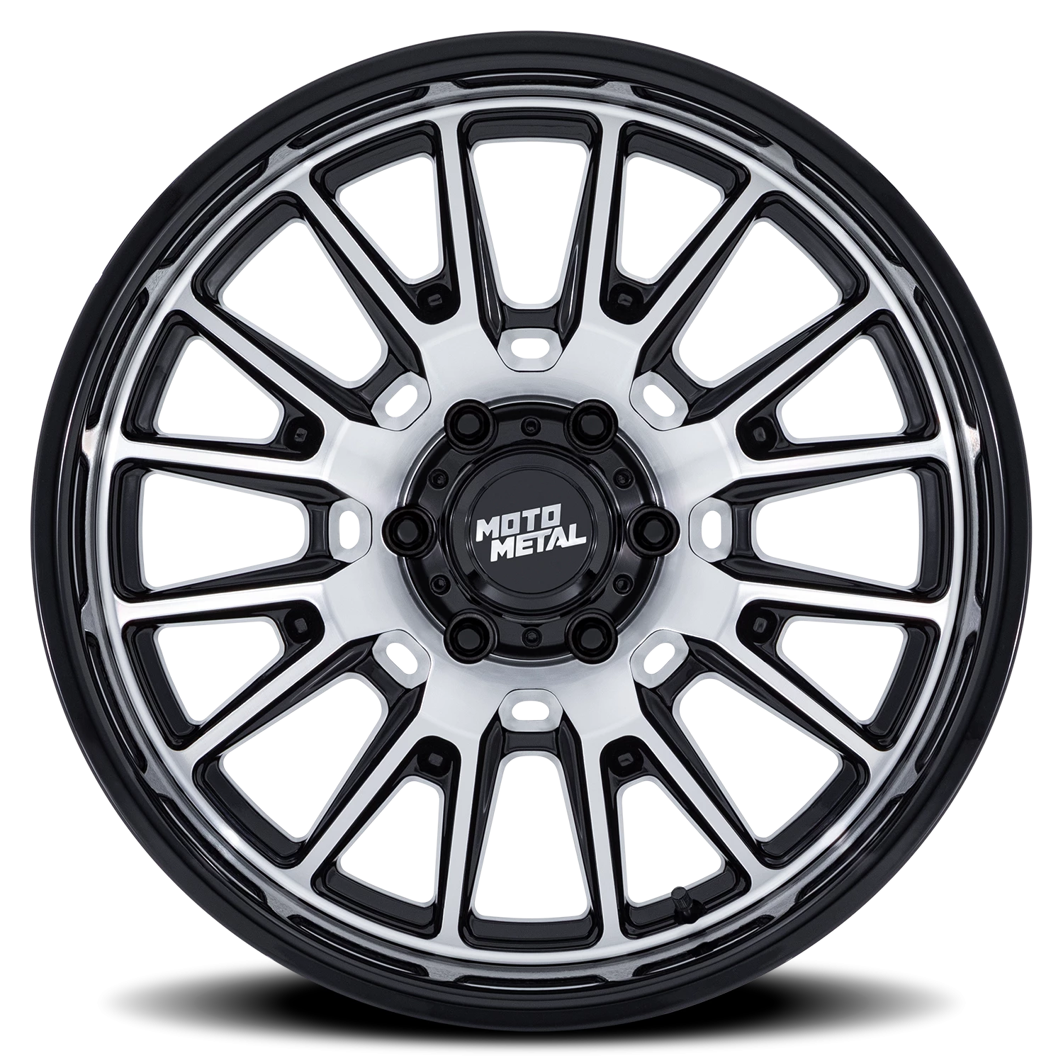 Moto Metal Tekton 20x10" 5x127mm 71.5mm CB -18mm Gloss Black Machined Face